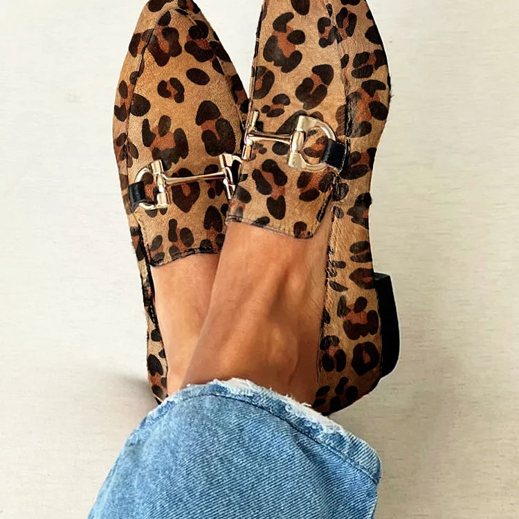 Gia - Mocassins Élégants Léopard