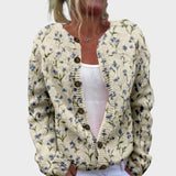 Béatrice - Autumn Floral Cardigan