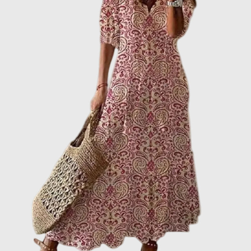 Amalia | Robe Maxi d'Été Vintage Boho