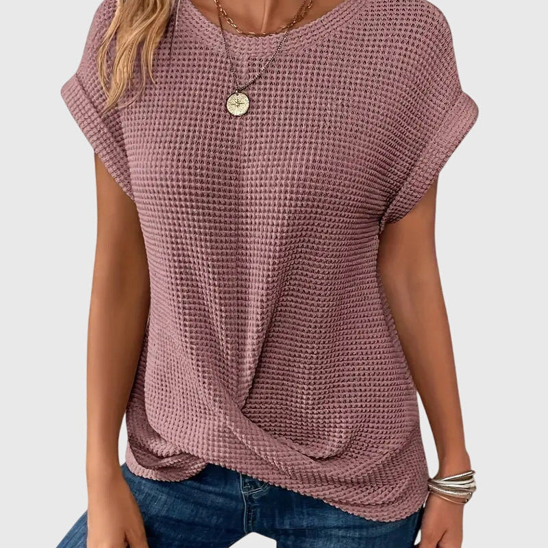 Isa™ | Blouse Élégante avec Col Rond