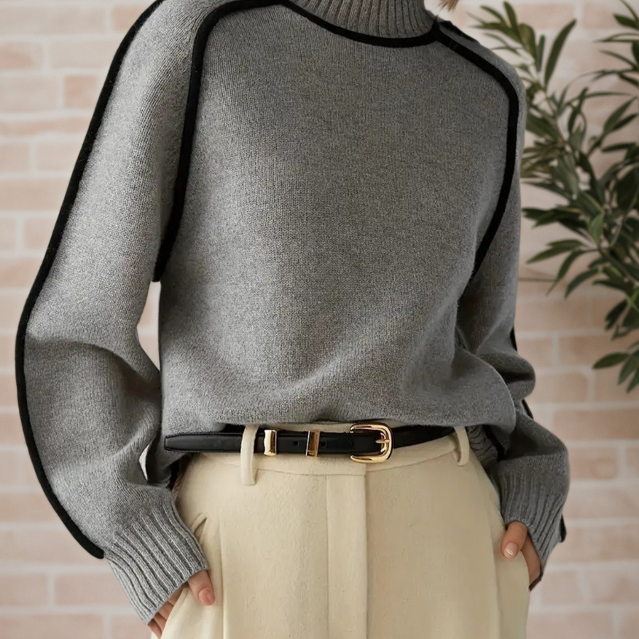 Donna | Pull Élégant à Col Haut