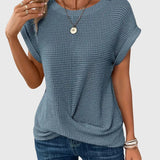 Isa™ | Blouse Élégante avec Col Rond