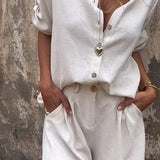 Melda - Ensemble Boutonné Aéré