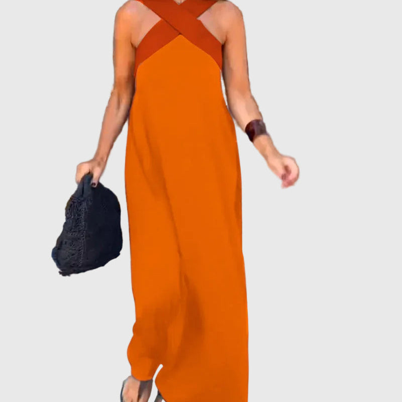 Elena | Robe Maxi Fluide Élégante