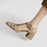 Elyxiana | Talons blocs orthopédiques avec bride en T