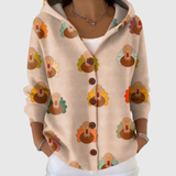 Cardigan Confort à Capuche en Maille
