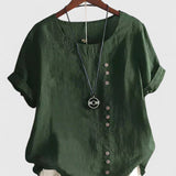 Elisavie | Blouse Confortable à Manches Courtes