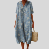 Robe d’Été Imprimée Flatteuse