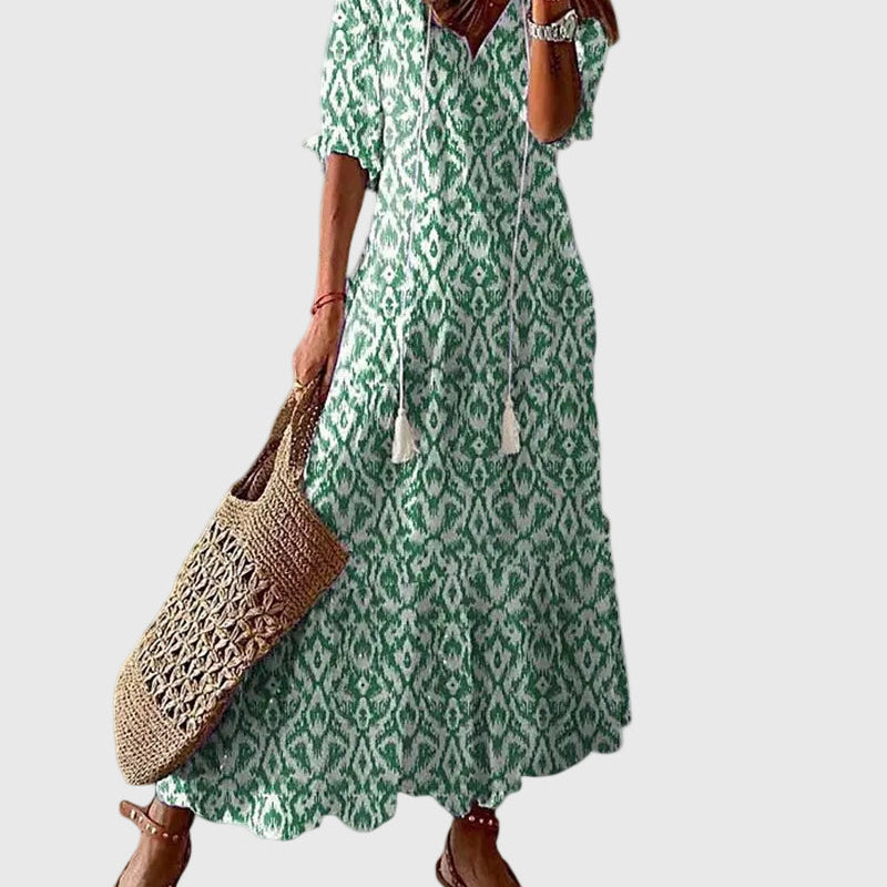 Amalia | Robe Maxi d'Été Vintage Boho