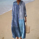 Delphine | Robe d’Été Imprimée Flatteuse