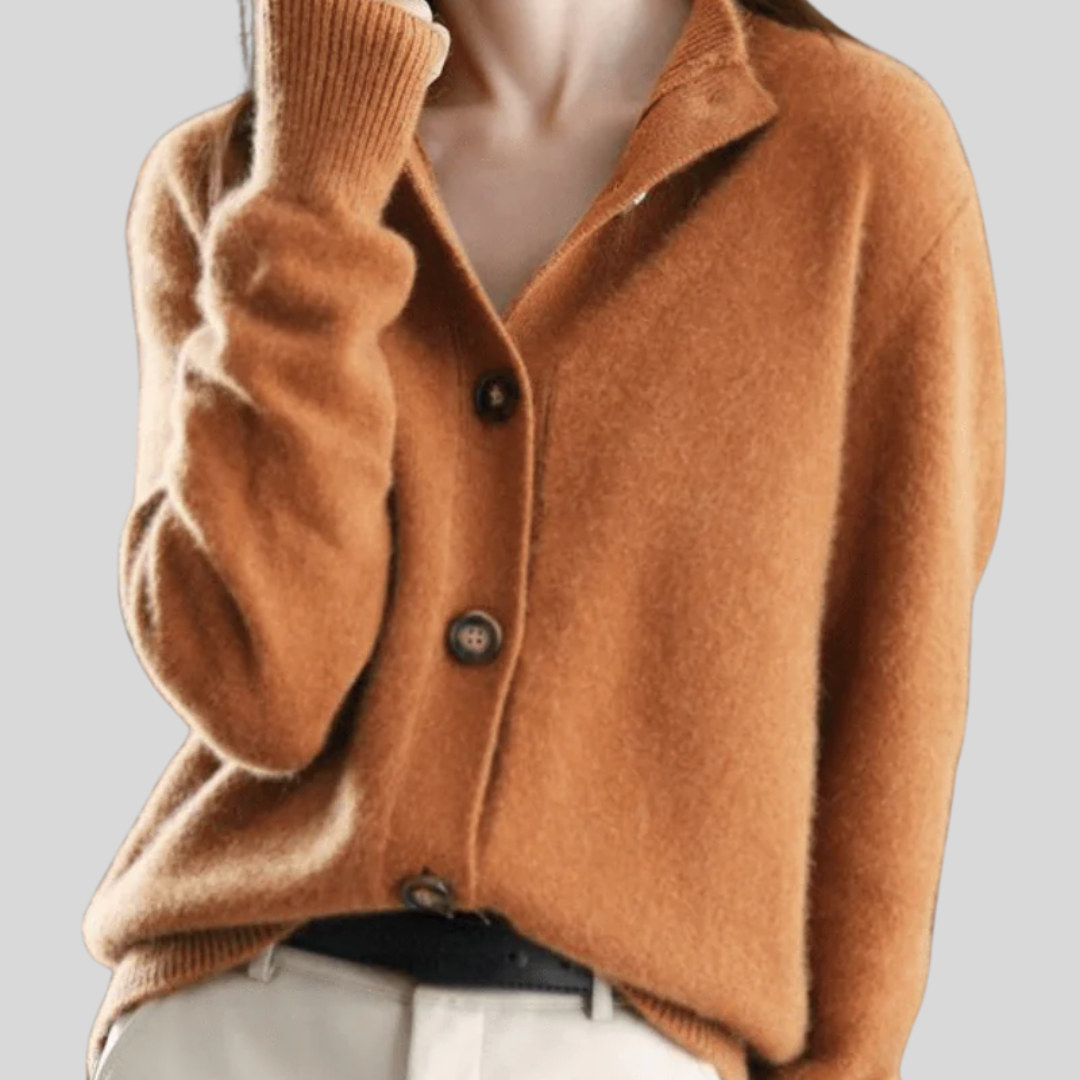 Claire | Cardigan en Cachemire Style Rétro