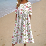 Craie | Robe longue fluide chic et confortable