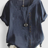 Elisavie | Blouse Confortable à Manches Courtes