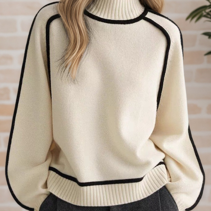 Donna | Pull Élégant à Col Haut