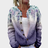 Alessia - Autumn Floral Gradient Cardigan