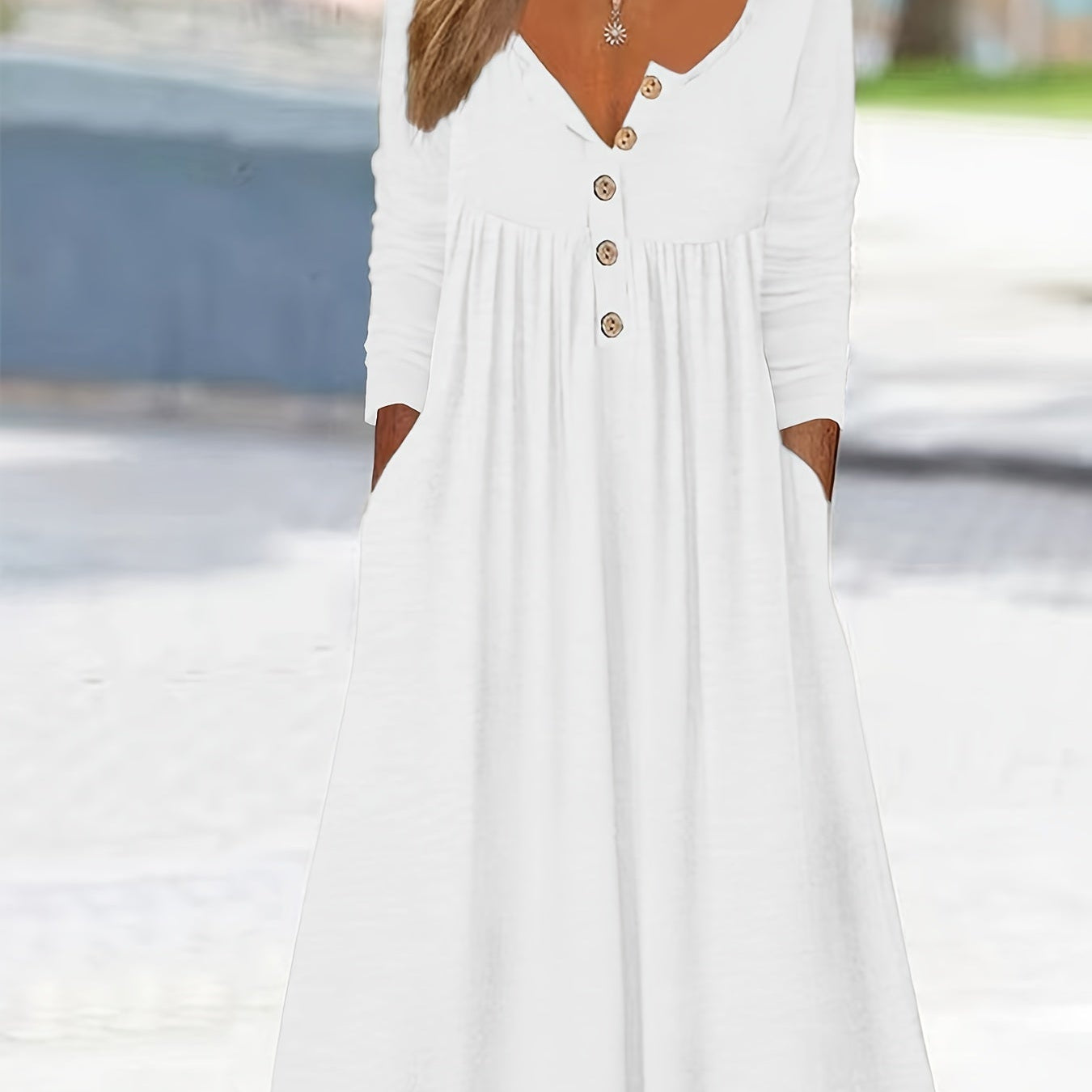 ZARA | ROBE MIDI À BOUTONS SUR LE DEVANT