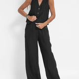 Aira - Ensemble Gilet Boutonné & Pantalon Large