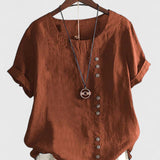 Elisavie | Blouse Confortable à Manches Courtes