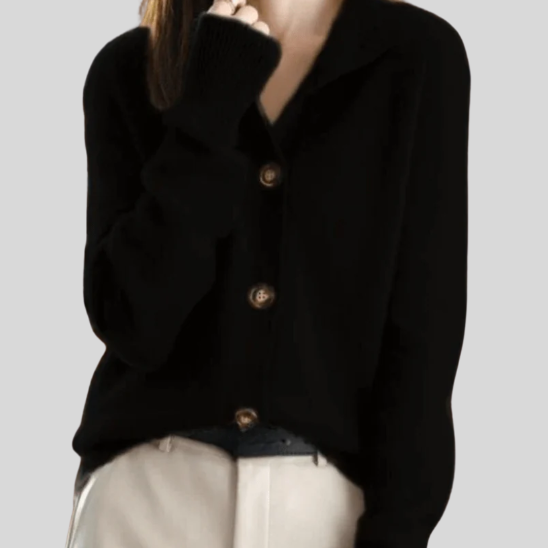 Claire | Cardigan en Cachemire Style Rétro