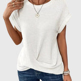 Isa™ | Blouse Élégante avec Col Rond