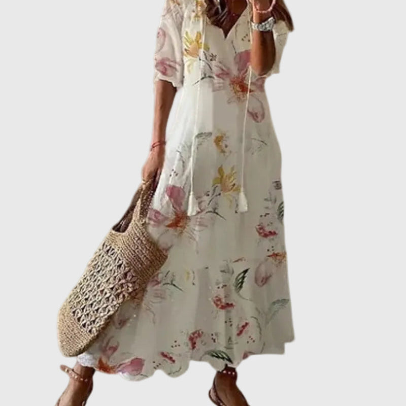 Amalia | Robe Maxi d'Été Vintage Boho