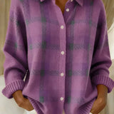 Caterina - Cardigan Léger à Carreaux