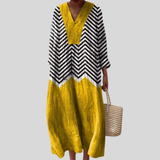 Robe d’Été Imprimée Flatteuse