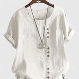 Elisavie | Blouse Confortable à Manches Courtes