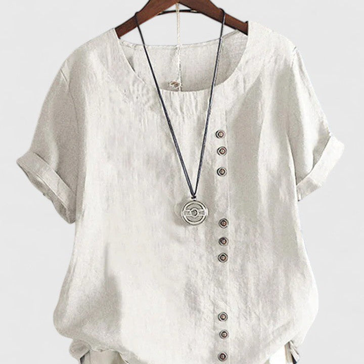Elisavie | Blouse Confortable à Manches Courtes