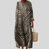 Robe d’Été Imprimée Flatteuse