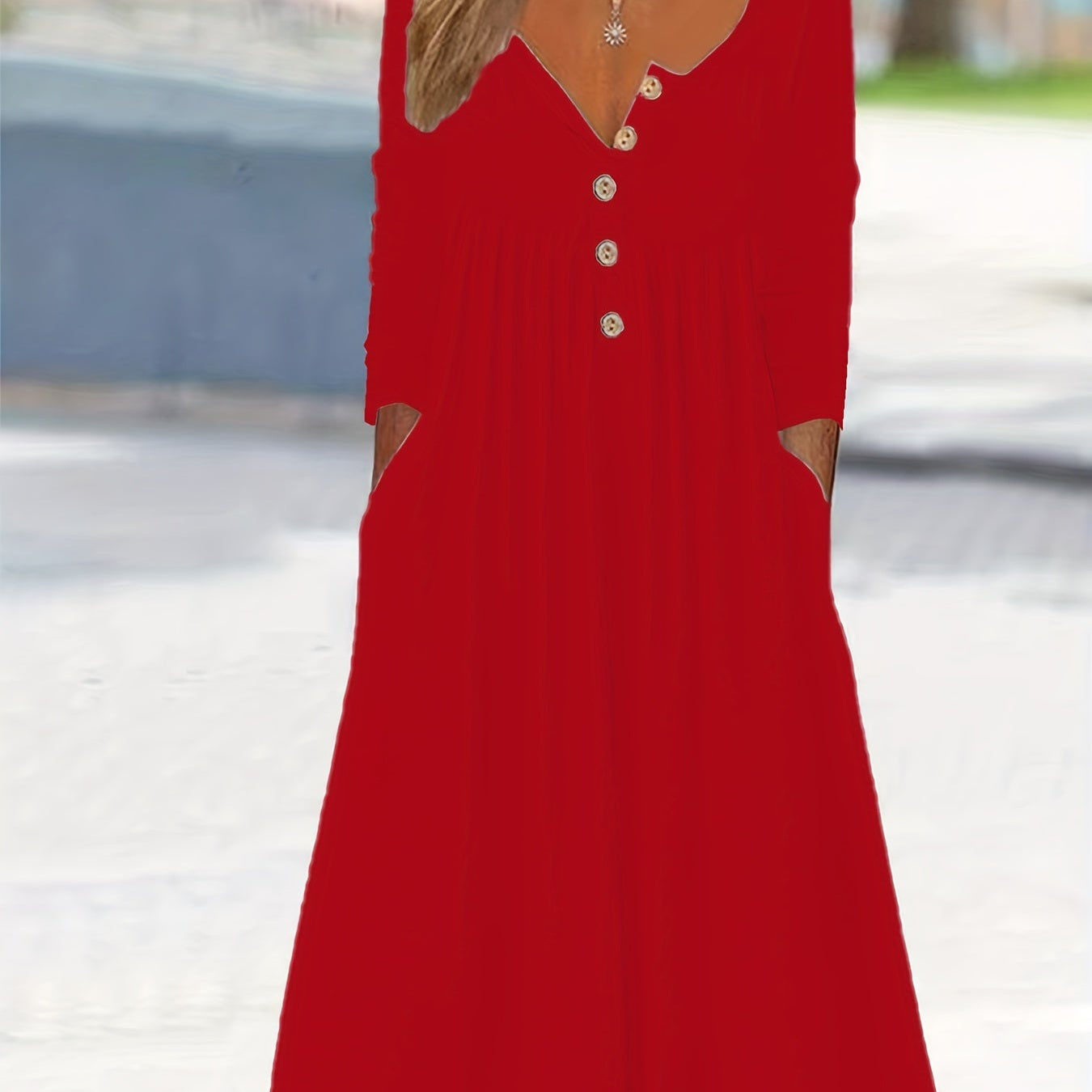 ZARA | ROBE MIDI À BOUTONS SUR LE DEVANT