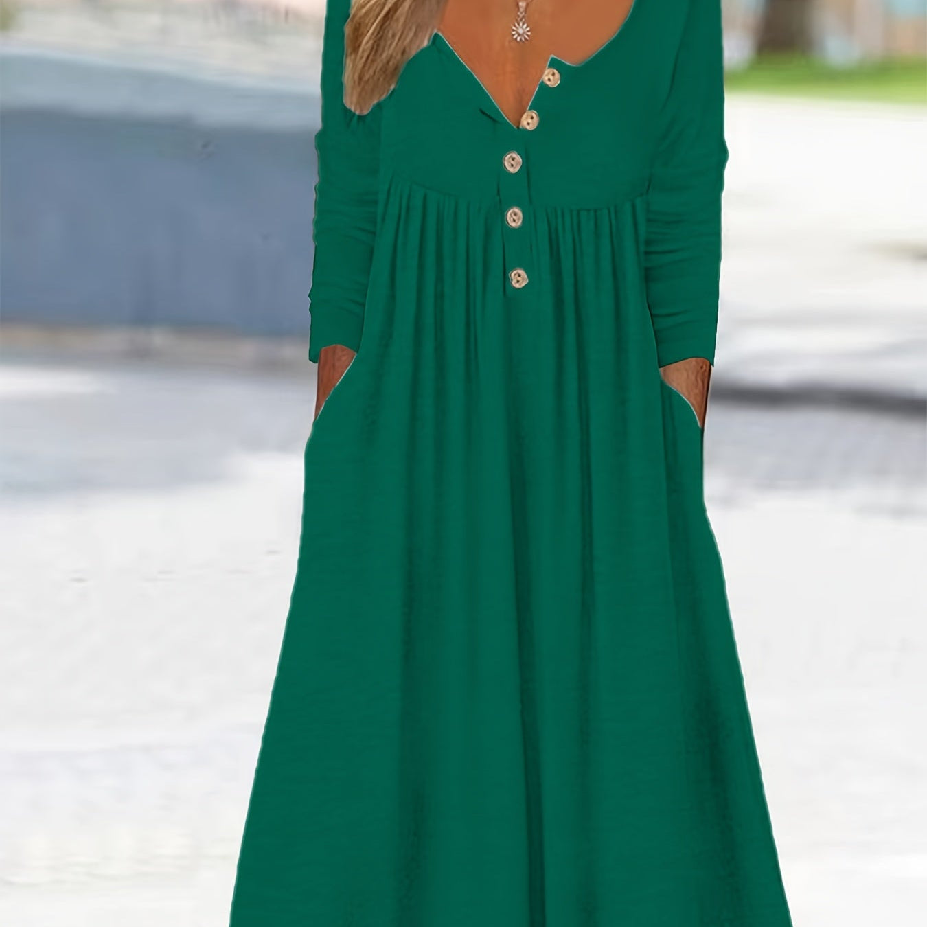 ZARA | ROBE MIDI À BOUTONS SUR LE DEVANT