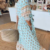 MANA | ROBE MIDI FLORALE CHIC À COL EN V