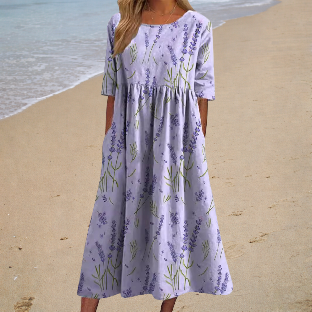 Craie | Robe longue fluide chic et confortable