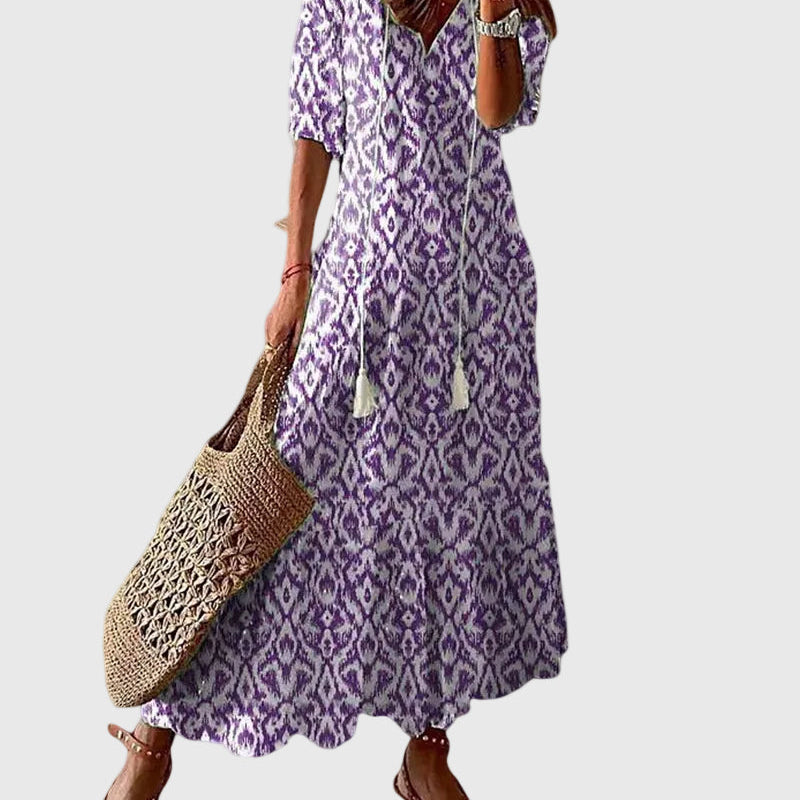Amalia | Robe Maxi d'Été Vintage Boho