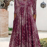ELOWEN | ROBE MIDI À MANCHES LONGUES CASUAL