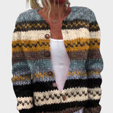 Bianca - Cardigan Rayé d'Automne
