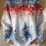Alix - Pull de Noël avec motif sapin tout doux
