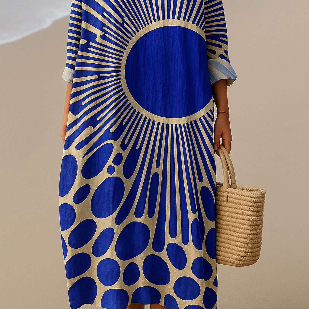 ZOE | ROBE GÉOMÉTRIQUE ÉLÉGANTE