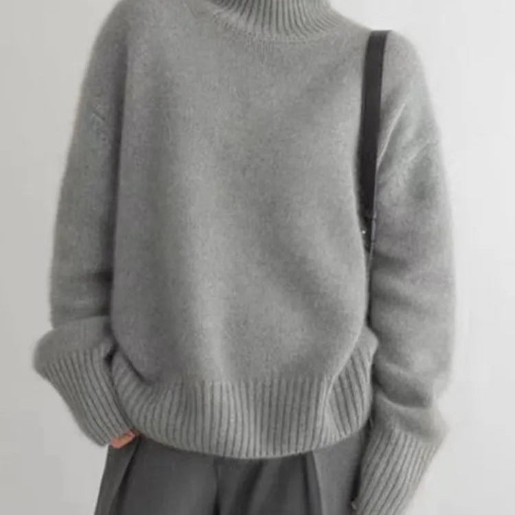 Amaya | Pull Col Roulé en Cachemire Luxueux
