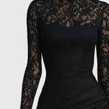 Monica | Robe Maxi Évasée en Dentelle Élégante