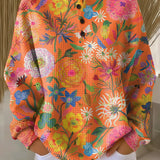 Faustine - Pull à motif floral coloré