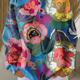 Ida - Pull à grandes fleurs colorées