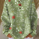 Ingrid - Pull à motif sapin de Noël