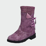Anežka - Bottes en daim stylées