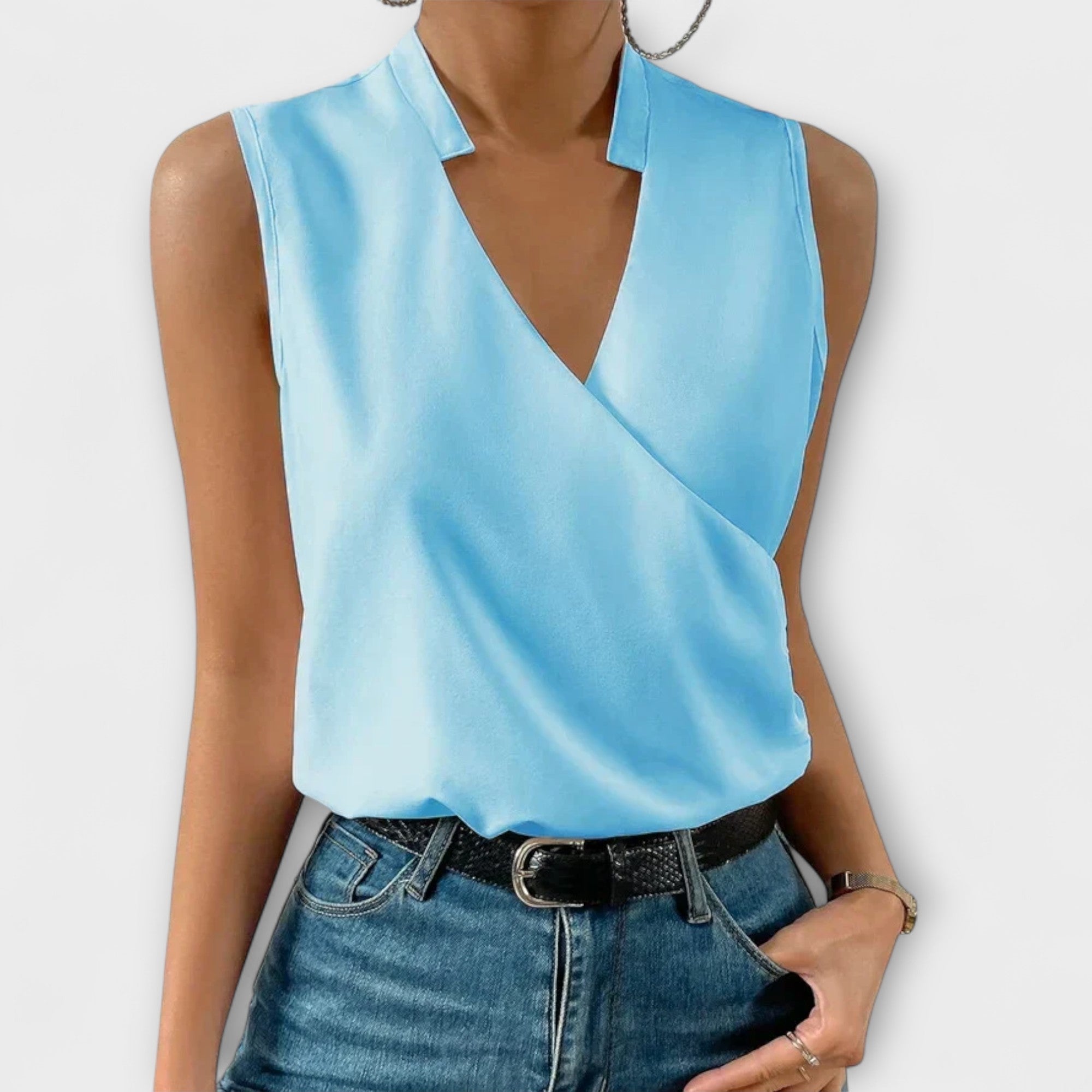Loretta | Haut V-neck sophistiqué