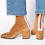 Alma – Bottines en daim à talon