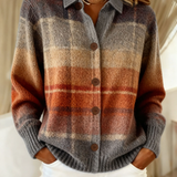 Stella - Cardigan à Rayures Dégradées