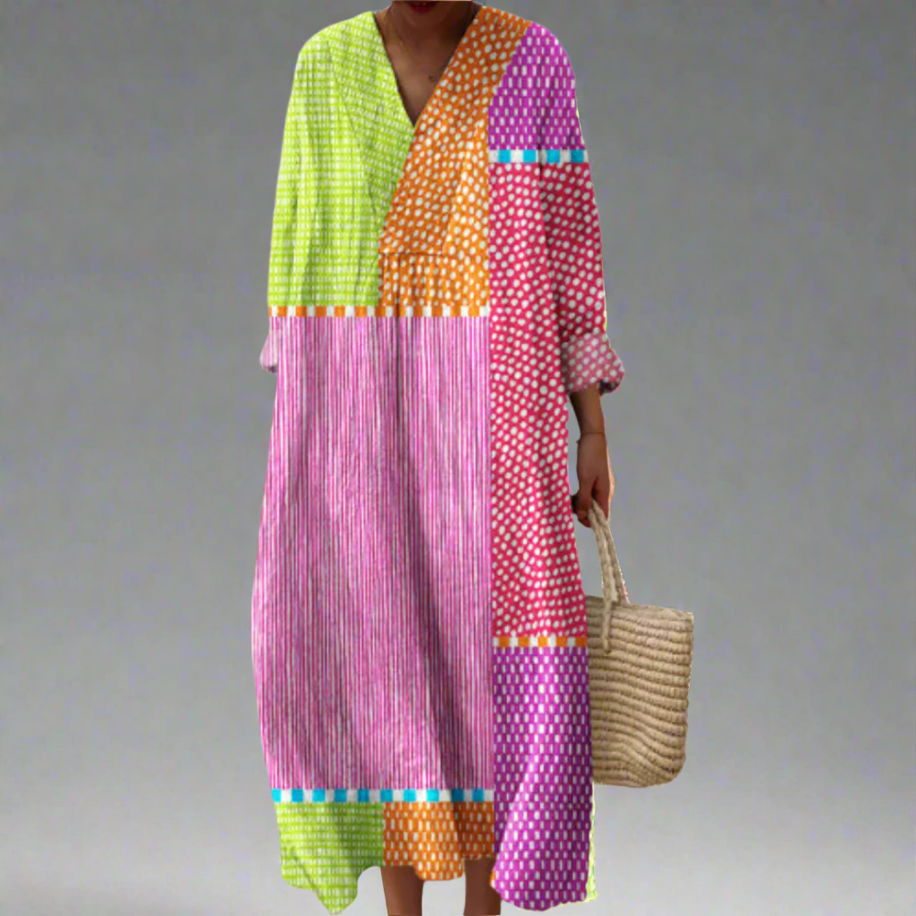 SIENNA | ROBE GÉOMÉTRIQUE ÉLÉGANTE