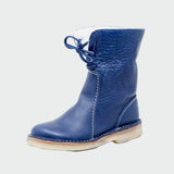 Valerie - Bottes en cuir imperméables avec doublure en laine